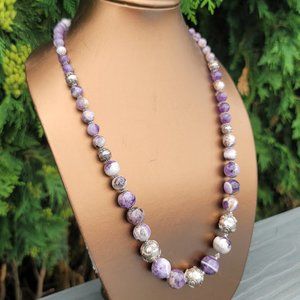 Amethyst & Sterling Necklace
